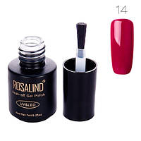 Гель-лак для нігтів манікюру 7мл Rosalind, шеллак, 14 вишневий kalyna