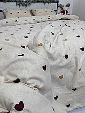 Байковий комплект постільної білизни Півтораспальний розмір, фото 4