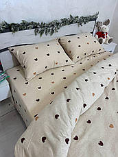 Байковий комплект постільної білизни Півтораспальний розмір, фото 5
