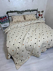 Байковий комплект постільної білизни Півтораспальний розмір, фото 2