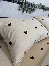 Байковий комплект постільної білизни Півтораспальний розмір, фото 3