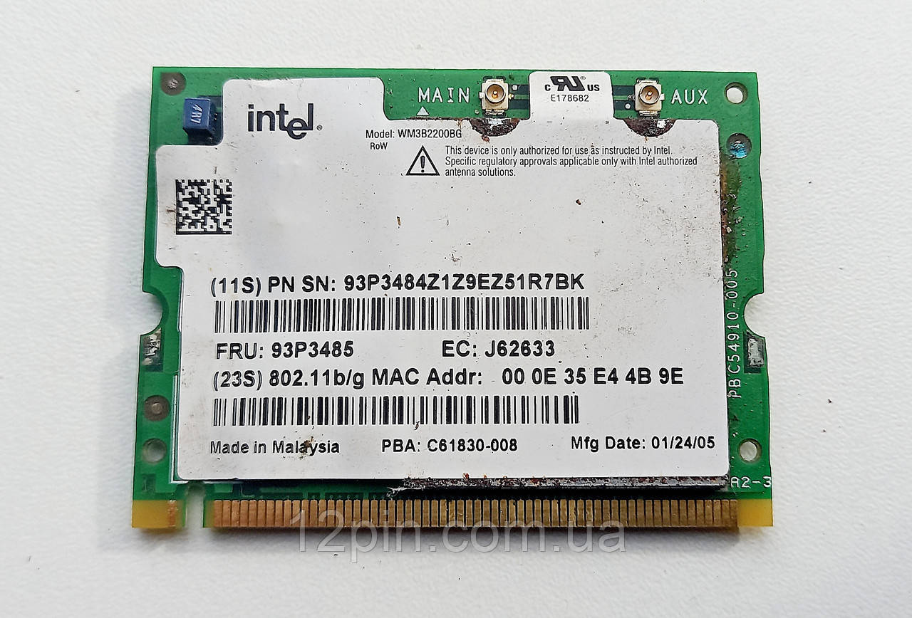 Модуль Wi Fi WM3B2200BG Lenovo IBM ThinkPad X40, 93P3485 б.у. оригінал., фото 1