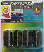 Накладки на двері 64151 Black/green з габаритом та стробоскопом (компл.) kalyna