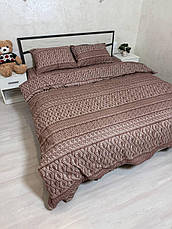 Байковий комплект постільної білизни Півтораспальний розмір, фото 3