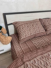 Байковий комплект постільної білизни Півтораспальний розмір, фото 5
