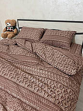 Байковий комплект постільної білизни Півтораспальний розмір, фото 4