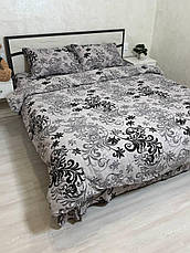 Байковий комплект постільної білизни Півтораспальний розмір, фото 4