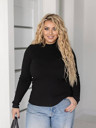 Жіночий гольф чорний великого розміру батал Розміри: 48-50, 52-54, 56-58, 60-62, фото 3