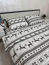 Байковий комплект постільної білизни Півтораспальний розмір, фото 2