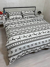 Байковий комплект постільної білизни Півтораспальний розмір, фото 5