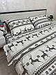 Байковий комплект постільної білизни Півтораспальний розмір, фото 6