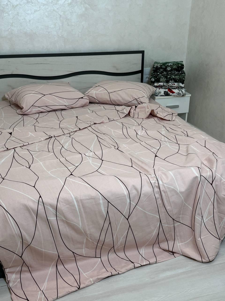 Байковий комплект постільної білизни Півтораспальний розмір