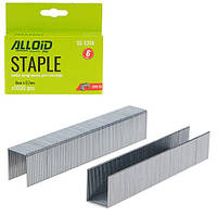 Скоба закалена для будівельного степлера 6мм х 0,7 мм, тип 53 (1000 шт.) Alloid SG-5306 kalyna