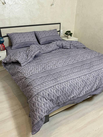 Байковий комплект постільної білизни Півтораспальний розмір, фото 1