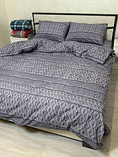 Байковий комплект постільної білизни Півтораспальний розмір, фото 4