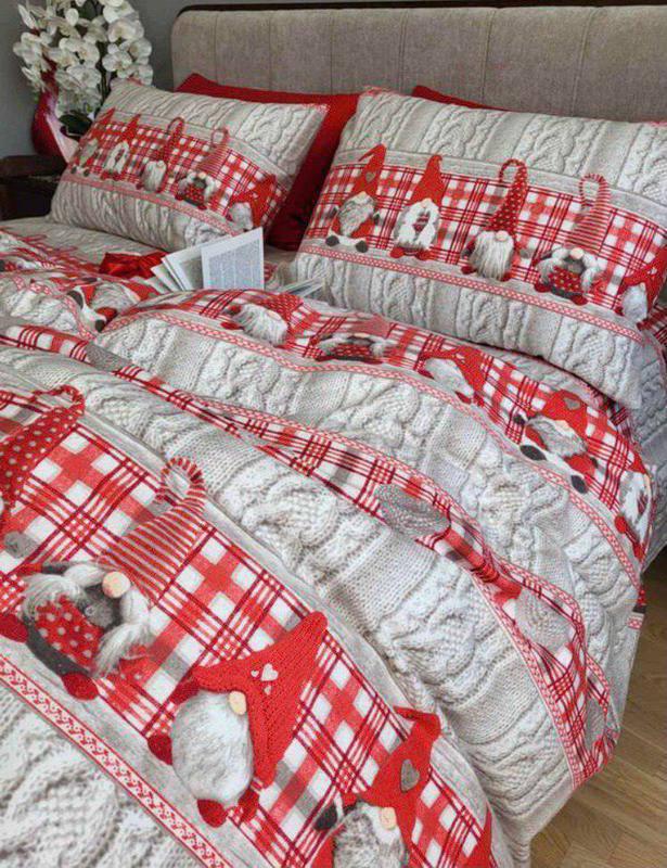 Байковий комплект постільної білизни Півтораспальний розмір