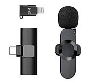 Мікрофон для телефона петличний F5 Type-C 9515 lamp