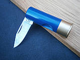 Ніж міні складаний Antonini Knives Old Bear "12 калібр" Gauge 12 Cartridge Knife 11,5 см синій, фото 4