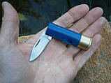 Ніж міні складаний Antonini Knives Old Bear "12 калібр" Gauge 12 Cartridge Knife 11,5 см синій, фото 8