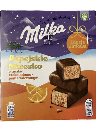 Цукерки Milka Alpejskie Mleczko Chocolate Orange 330 г, фото 1