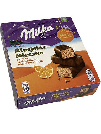 Цукерки Milka Alpejskie Mleczko Chocolate Orange 330 г, фото 2