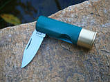 Ніж міні складаний Antonini Knives Old Bear "12 калібр" Gauge 12 Cartridge Knife 11,5 см зелений, фото 5