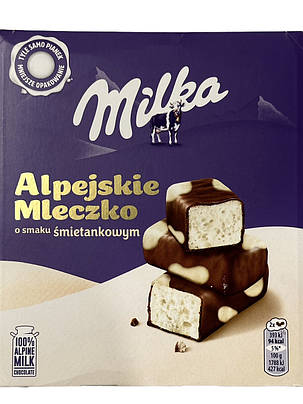 Цукерки Milka Alpejskie Mleczko пташине молоко вершкове молоко 330g, фото 1