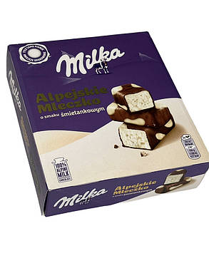 Цукерки Milka Alpejskie Mleczko пташине молоко вершкове молоко 330g, фото 2