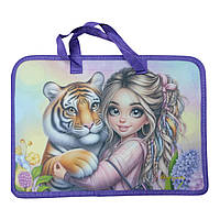 Папка портфель А4 з ручками, для дівчинки Р0223 Bourgeois