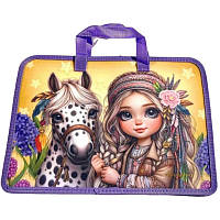 Папка портфель А4 з ручками, для дівчинки Р0222 Bourgeois