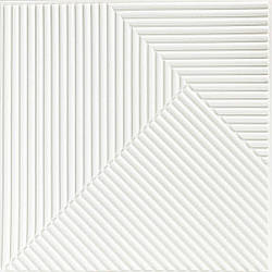 Самоклеюча декоративна 3D панель Бамбук Білий 500х500х5мм SW-00002877