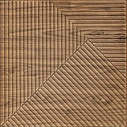 Самоклеюча декоративна 3D панель 500х500х5мм Бамбук темний Дуб SW-00002886