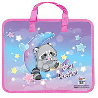 Папка портфель А4 з ручками "Raccoon", 13213 Kidis