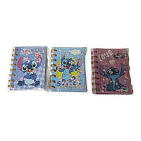 Дитячий блокнот А6 "Стіч" з плаваючими блискітками ВС-204