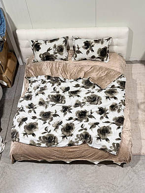 Велюрова постільна білизна Двоспальний розмір, фото 3