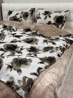 Велюрова постільна білизна Двоспальний розмір, фото 1