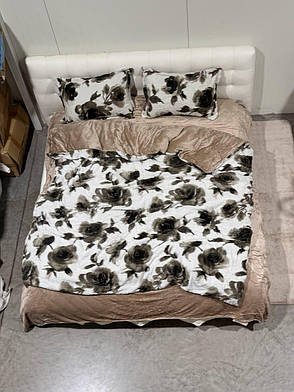 Велюрова постільна білизна Двоспальний розмір, фото 2