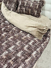 Велюрова постільна білизна Євро розмір, фото 2