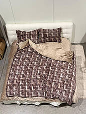 Велюрова постільна білизна Євро розмір, фото 3