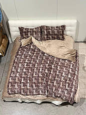 Велюрова постільна білизна Євро розмір, фото 4