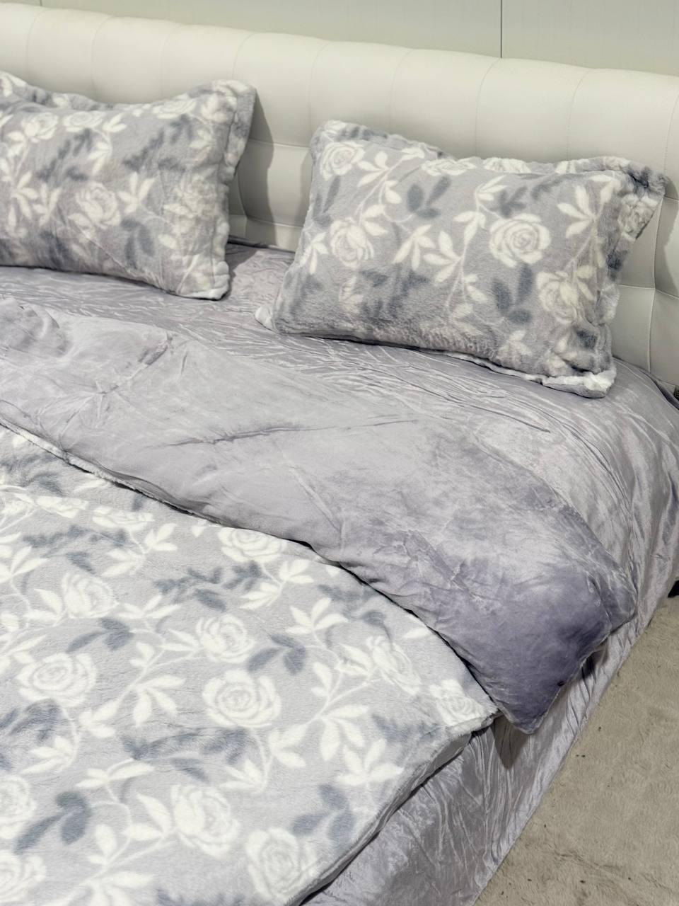 Велюрова постільна білизна Євро розмір