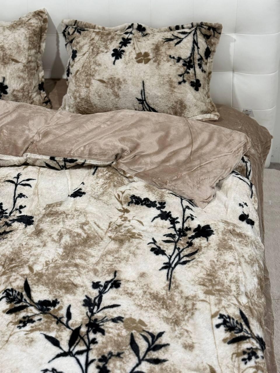 Велюрова постільна білизна Двоспальний розмір