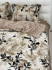 Велюрова постільна білизна Євро розмір, фото 2