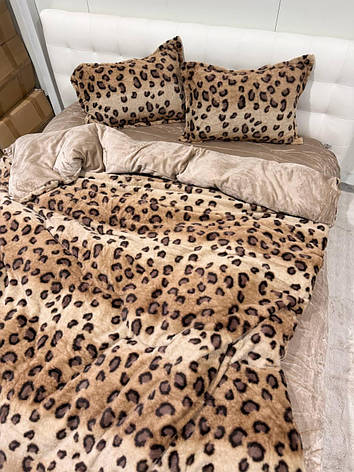 Велюрова постільна білизна Євро розмір, фото 1