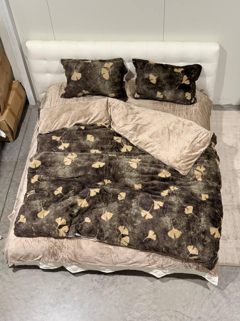 Велюрова постільна білизна Євро розмір