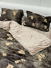 Велюрова постільна білизна Євро розмір, фото 4
