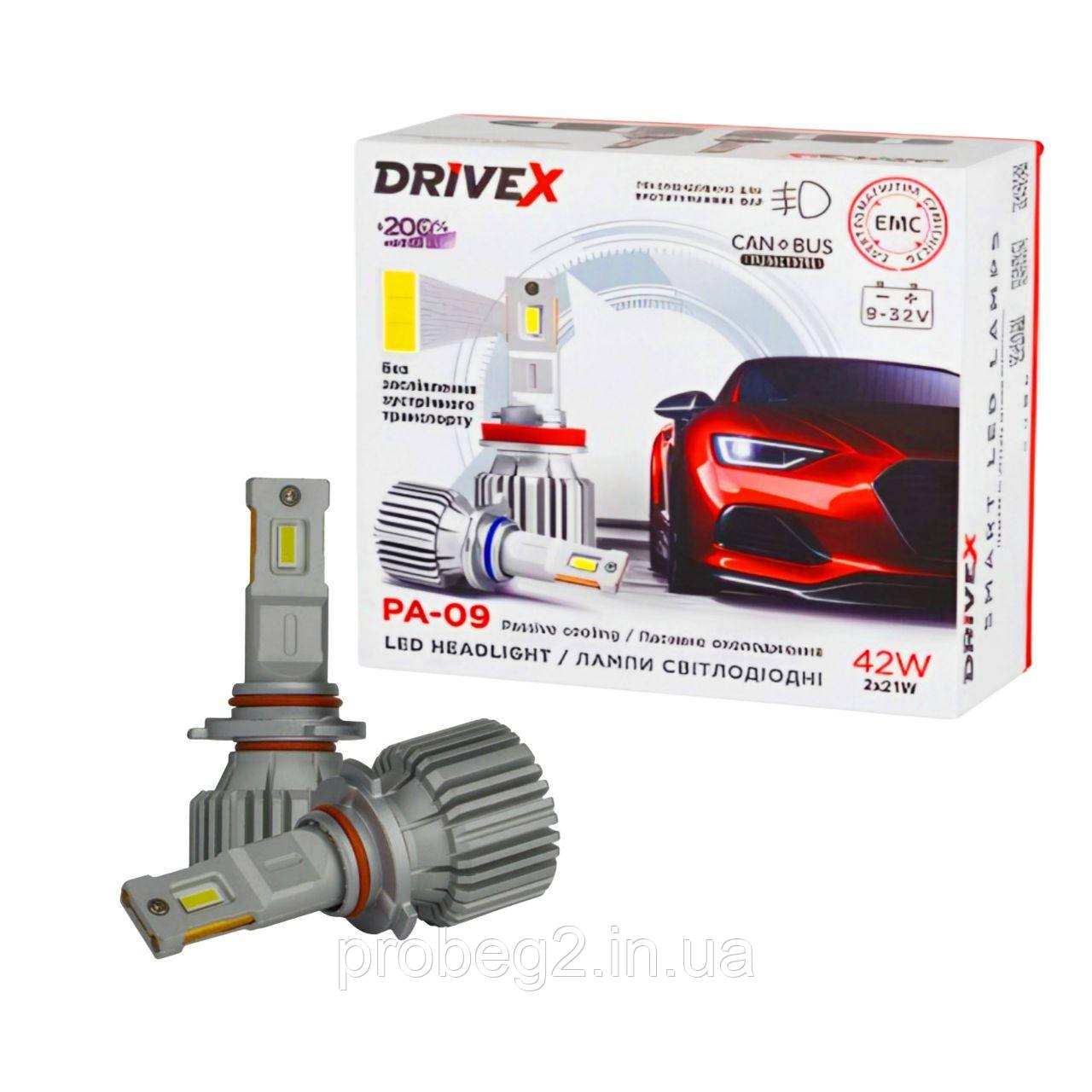 LED лампи HB4 DriveX PA-09 6000K 2500lm 42W(2*21W) 9-32V CANBUS, фото 1