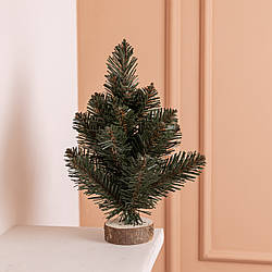 Штучна новорічна настільна міні ялинка «Полонинська» зелена 25 см SOK-M-03-1
