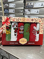 Новорічний набір кухонних рушників Nilteks Merry Christmas (6 шт.) – 40×60 см, подарункова упаковка