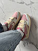 Кросівки Nike Air Jordan 1 Low x Travis Scott Pink White Beige, фото 8